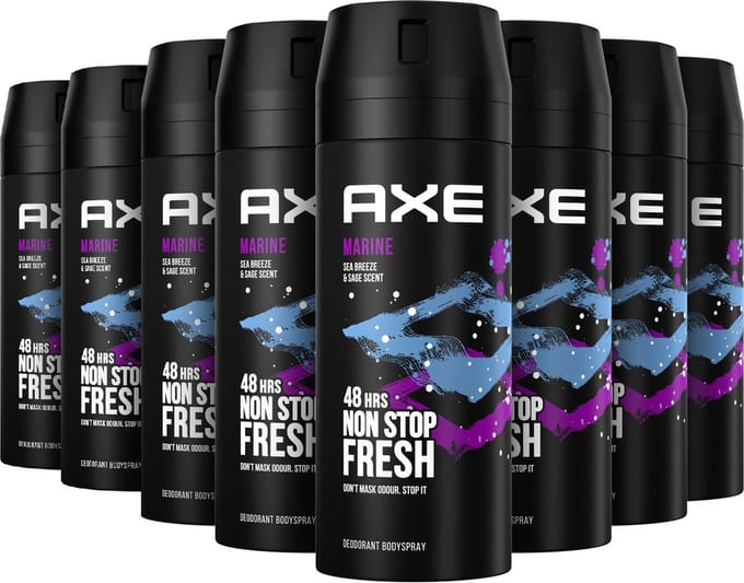 AXE Marine Deo Spray - Grootverpakking 8 x 150 ml