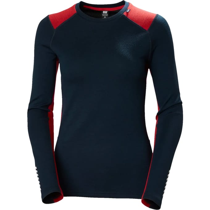 Helly Hansen Lifa Merino Midweight Crew Lange Mouwen Basislaag Blauw M Vrouw