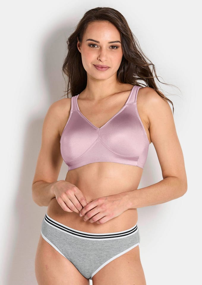 Beha zonder beugels, met softcups - oudrosé - Gr. 85 E van Goldner Fashion