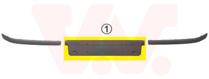 Van Wezel - NUMMERPLAAT VOOR BMW 3 E46 1997-2001 51118195288