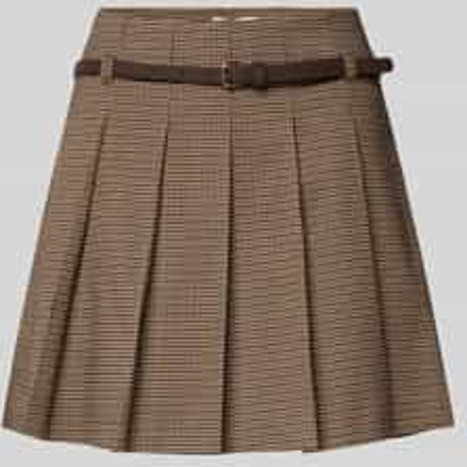 Minirok met viscose in geplooide look