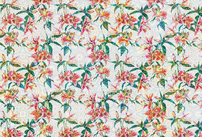 Behang walls by patel mosaic lilies 1