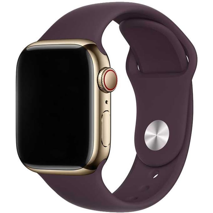 2+1 | Apple Watch Bandje Vyon - Siliconen - Donkere Kers