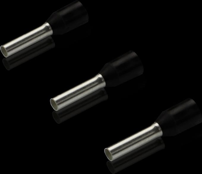 Rittal 4050.733 Adereindhulzen 1.5 mm² Deels geïsoleerd Zwart 500 stuk(s)