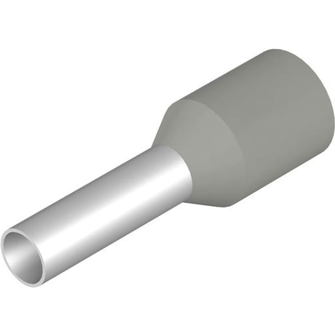 Weidmüller 9021240000 Adereindhulzen 2.5 mm² Deels geïsoleerd Grijs 500 stuk(s)