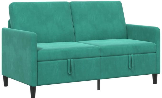 vidaXL - Sofa - met - Opbergruimte - Turquoise - 152 - x - 78 - x - 87 - cm - Polyester