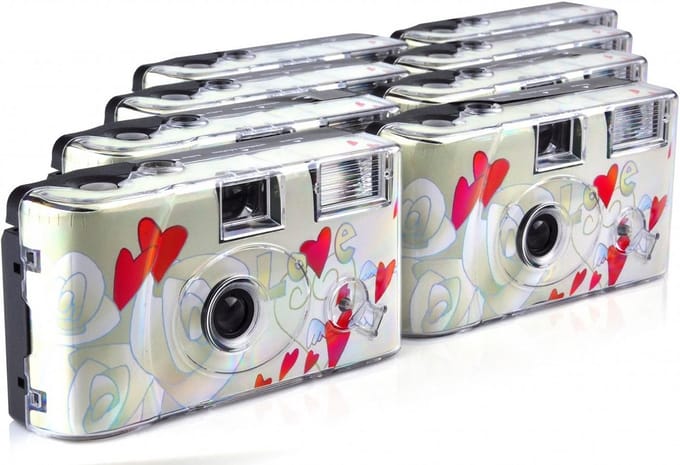 Wegwerpcamera met Flits voor 27 Foto's (8 Stuks)