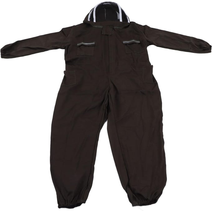 Alles-in-één Groen Imkerpak Geventileerd Ademend Polyester Volledig Lichaamsbeschermend Imker black