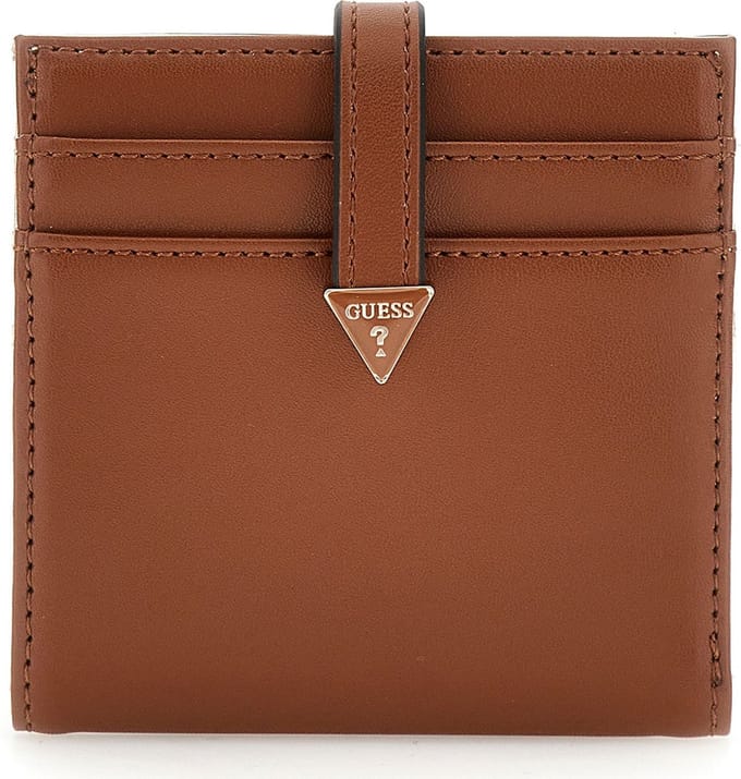 GUESS Kaarthoes Laurel SLG Tab Card Case Cognac Bruine