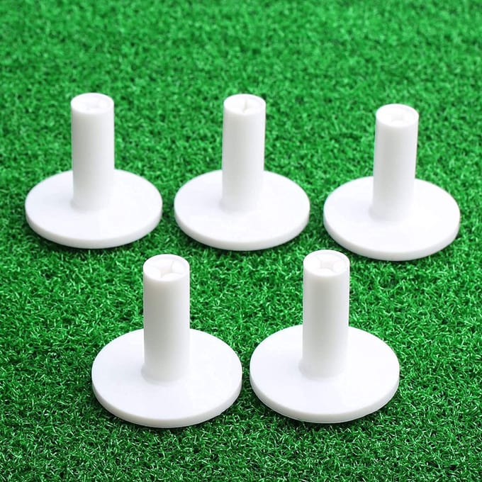 JHUBERS- Golf Tees 10 Stuks - Rubber Tees - Golf Accessoires - Training Hulp - Duurzaam - Geschikt voor Driving Range - Golfballhouder