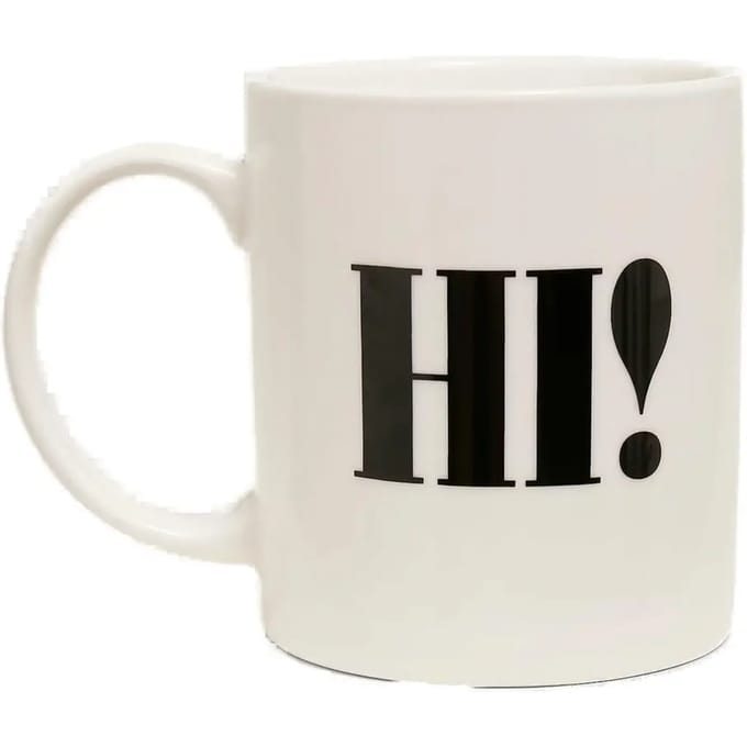 Mister Tee - Hi Bye Mok/beker - Wit
