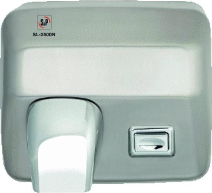 S&P SL Handendroger H24xB27xD19.2cm 230V Zilver