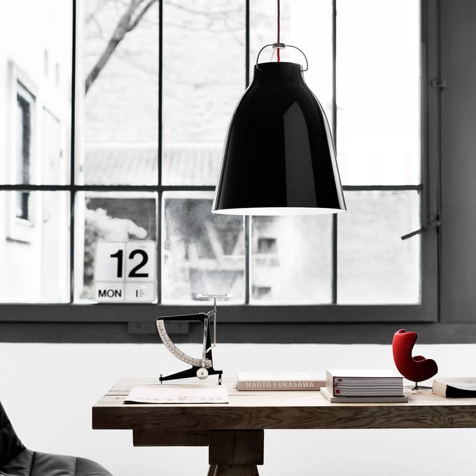 Fritz Hansen - Caravaggio hanglamp - zwart - Kabellengte 6m - P3=L