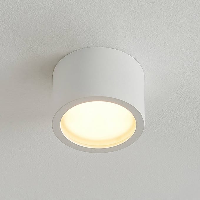 Arcchio - downlight - 1licht - Aluminium, ijzer - H: 6.5 cm - GX53 - wit (RAL 9003)