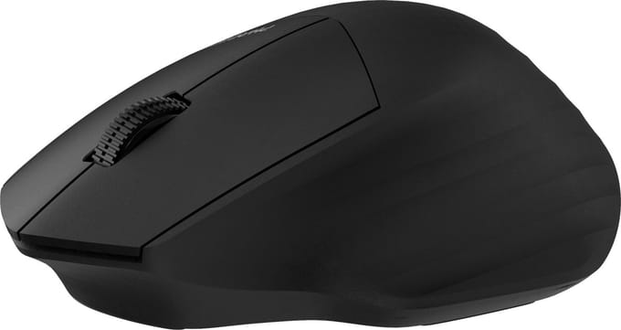 Ergonomische Draadloze Muis met Stille Kliks - Bluetooth V5.0 + USB Dongle - Zwart