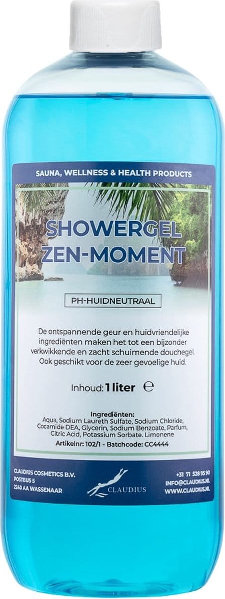Claudius Douchegel Zen Moment 1 liter - Showergel