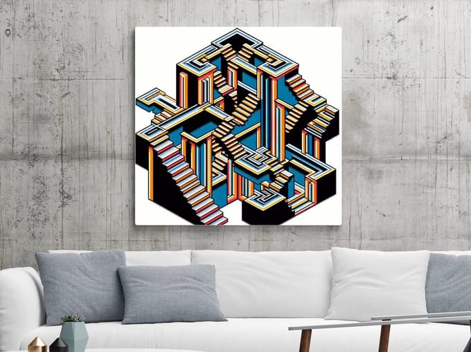 Kunstprint | Wanddecoratie | Dibond | 60 × 60 cm