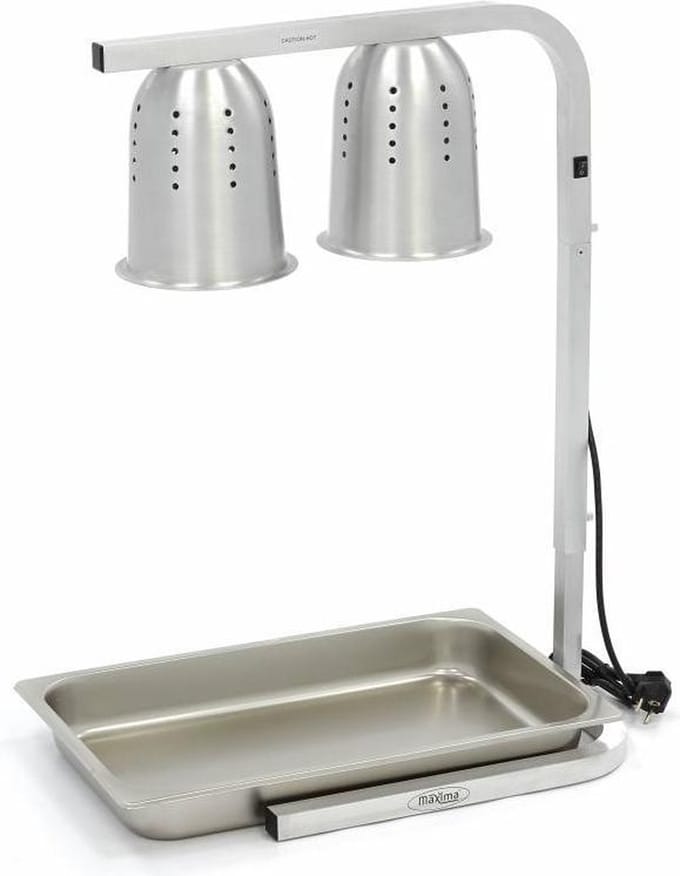 Warmtebrug - 2 Lampen - incl. Lampen en 1x 1/1 GN-Bak