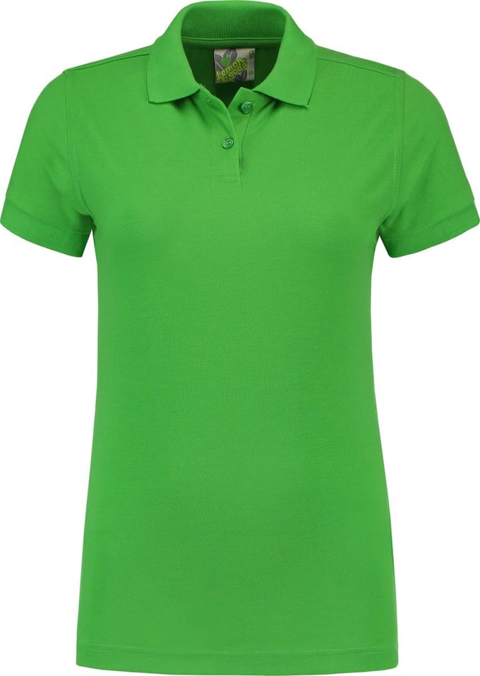 Lemon & Soda polo voor dames in de maat L in de kleur lime.