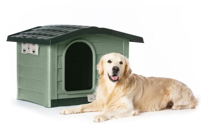 Bama Honden bungalow Large groen 110 x 94 x 77cm