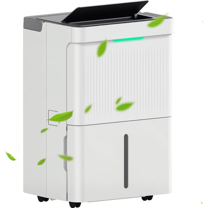 Homcom luchtontvochtiger 35L/dagwatertank 5,5L tot 40-100 ㎡     Wit