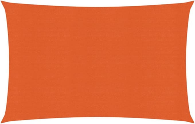 vidaXL - Zonnezeil - 160 - g/m² - 2x3 - m - HDPE - oranje
