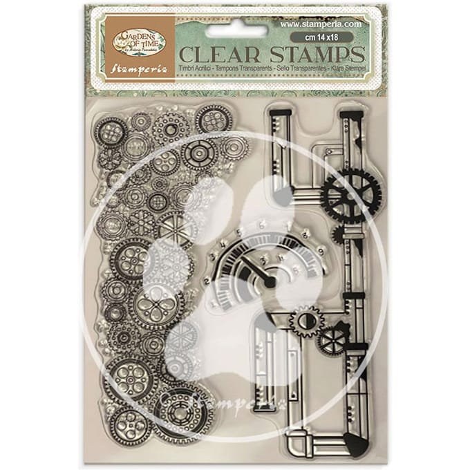 Clear Stamps "Gardens of Time" - Time Tubes and clocks