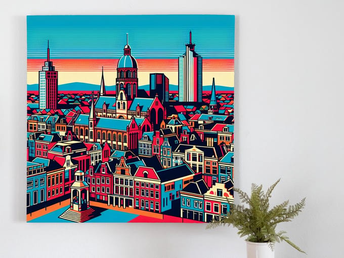 Kunstprint | Wanddecoratie | Dibond | 40 × 40 cm