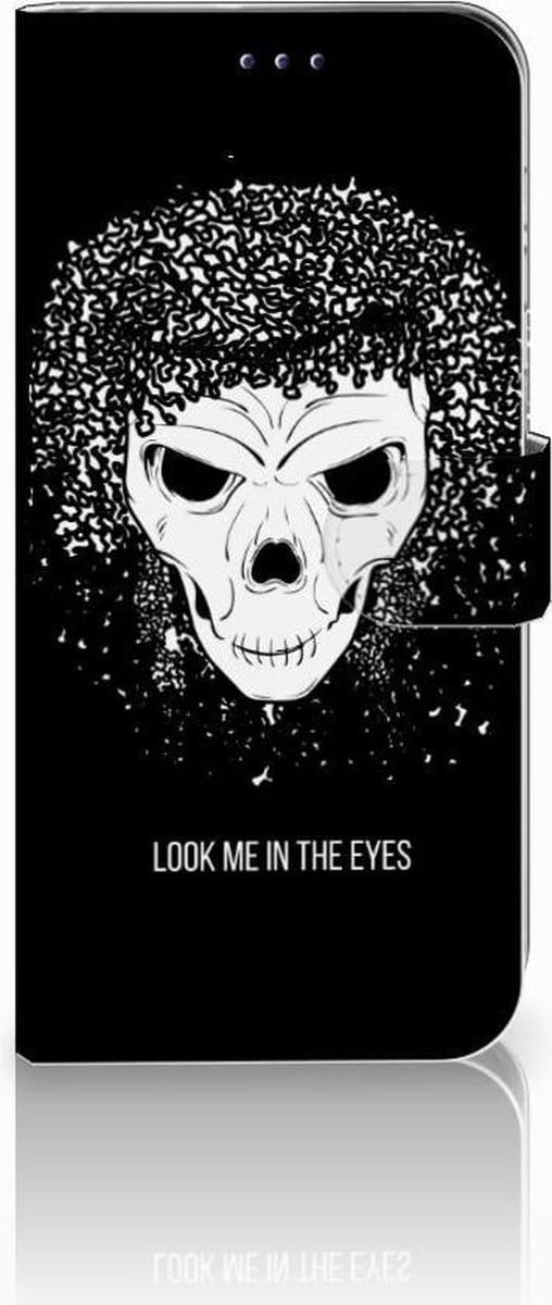 Telefoonhoesje met Naam Samsung Galaxy A50 Skull Hair