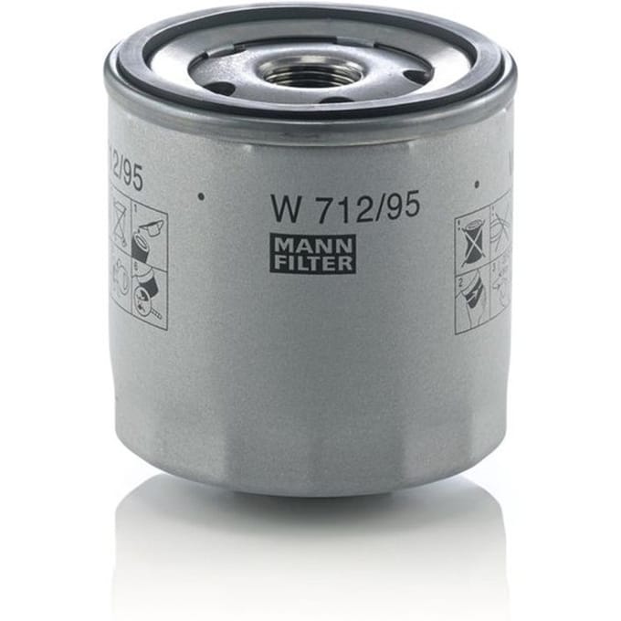 Mann Filter W712/95 - Oliefilter - Schroeffilter - Met Terugslagklep - Ø 76 mm