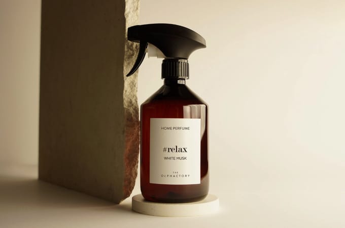 The Olphactory Luxe Room Spray | Huisparfum #relax - white musk iris roos bergamot lemon