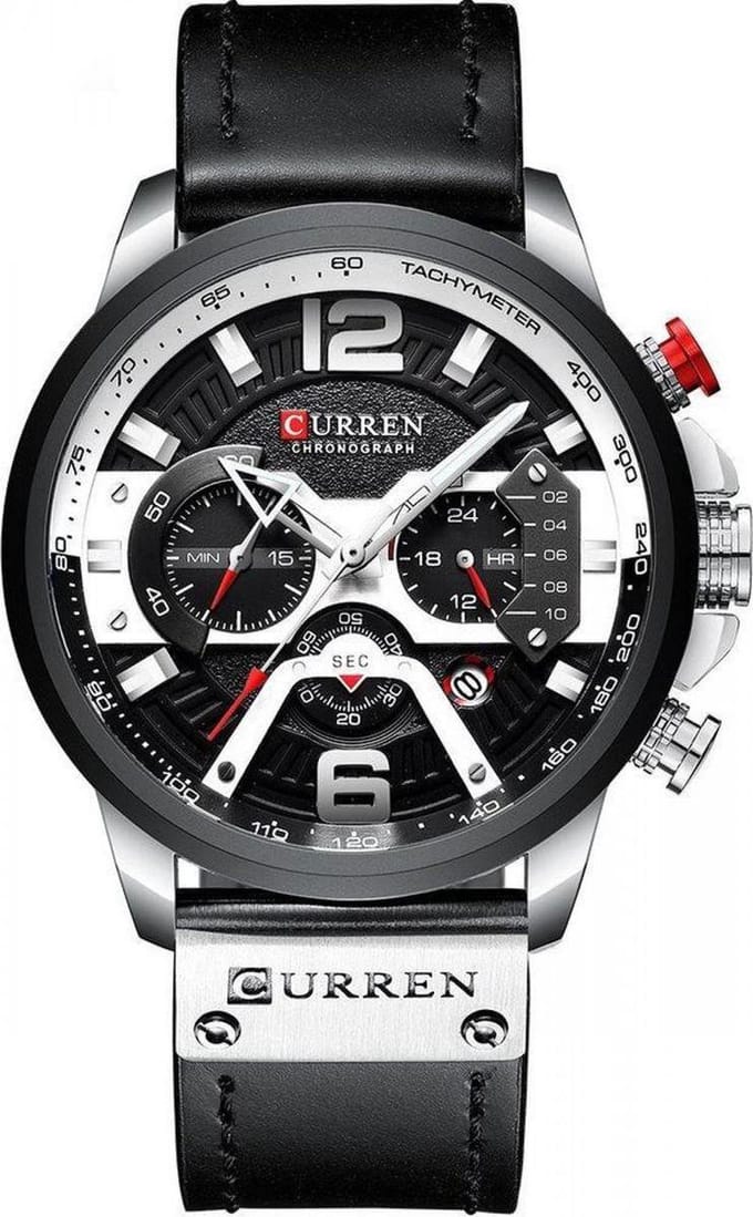 Curren - Hidzo Mannen horloge - 48 mm - zwart
