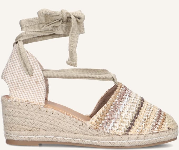 AYANA 0655-1 Espadrilles - Met Sleehak - Dames - Beige - Maat 38