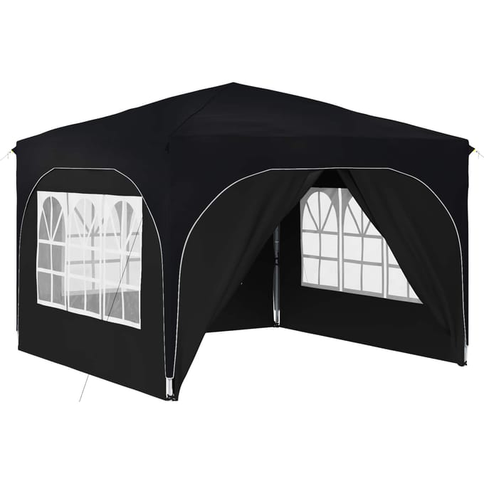 vidaXL - Pop-up - Feesttent - 290 - x - 290 - x - 245 - cm - Antraciet