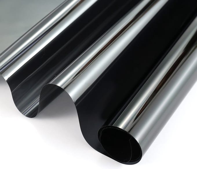 Wicotex Raamfolie - 2x rollen - zonwerend - transparant/ carbon - 90x200 cm - statisch - glasfolie