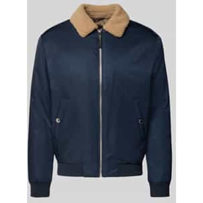 regular fit jack met platte kraag