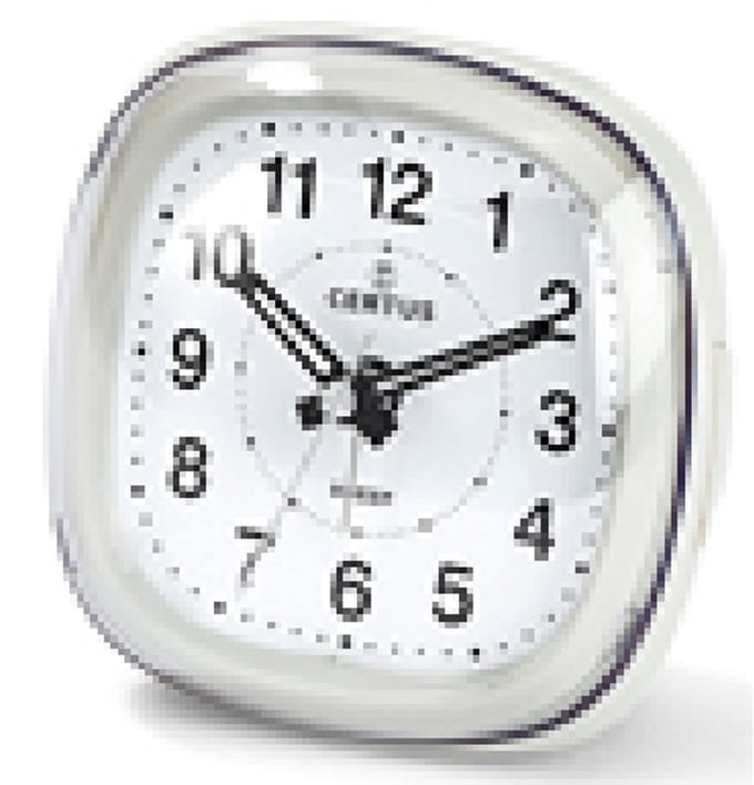 Certus-model 061010-wekker-alarm-verlichting-snooze functie-stille secondewijzer-inclusief AA batterij