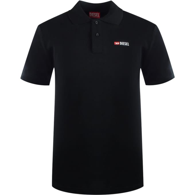 Diesel Smith Korte Mouw Poloshirt Zwart L Man