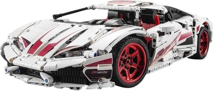Cada bricks C61018W Raceauto 610 - XL - Technische Compatibel met grote merken bouwpakket - CADABRICKS UC61018W,