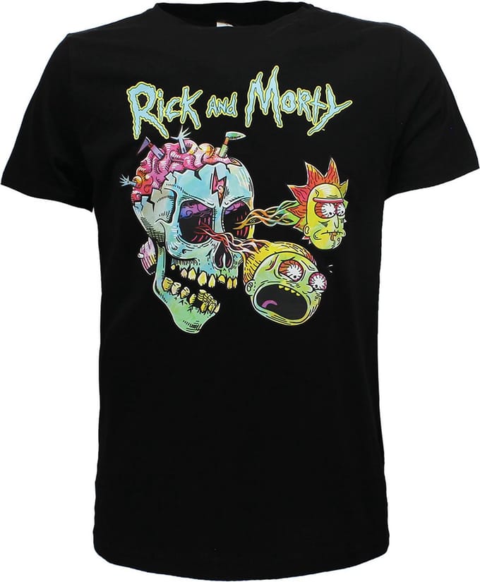 Rick and Morty Hardy Style T-Shirt - Officiële Merchandise - M