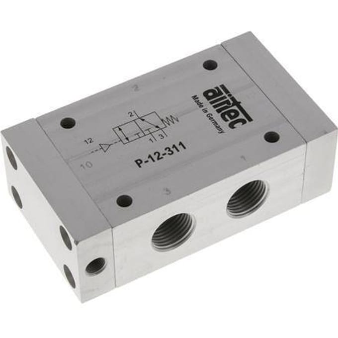 3/2 G1/2'' (G1/8'') Luchtgestuurd Ventiel ATEX 0-10bar/0-140psi Airtec