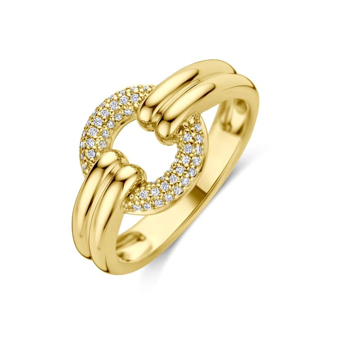 Geelgouden Ring met Diamant 4034660 – 14 Karaat Goud 0,13 ct