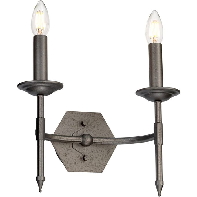 Elstead Lighting LED Wandlamp Crown | 2X E14 Max 60W | Iron Gate
