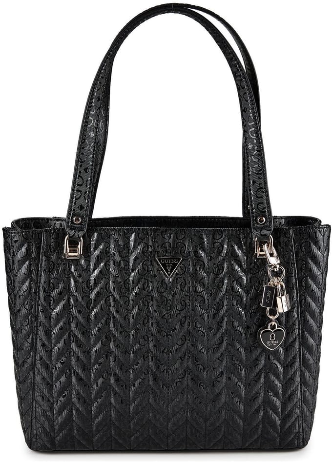 GUESS schoudertas Stacey Noel Tote Black zwart