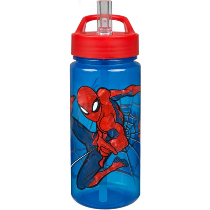 Marvel Serie - 500 ml Bidon - Spiderman - Sippy Straw - BPA-vrij