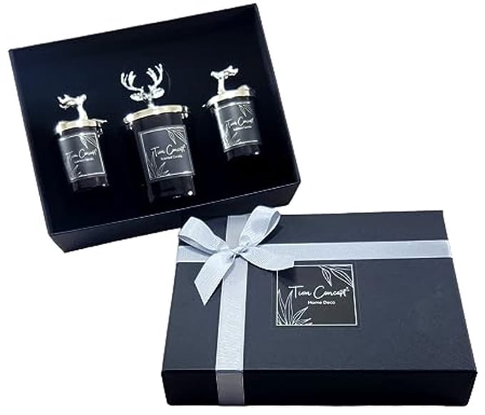 3-delige luxe vanille geurkaars set - perfecte geschenken voor vrouwen