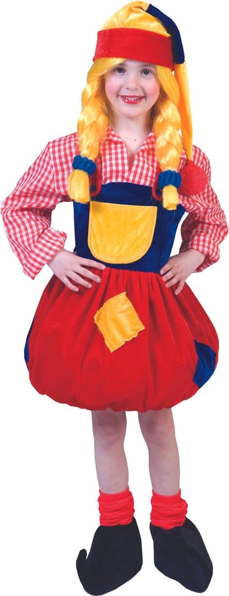 Dwerg & Kabouter Kostuum | Dwerg Pitcha | Meisje | Maat 152 | Carnaval kostuum | Verkleedkleding