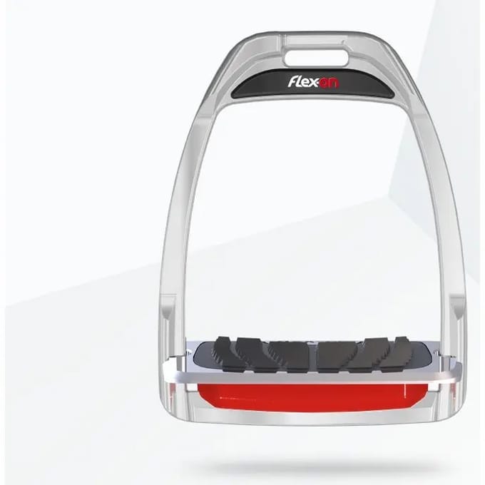 Aluminium hellende stijgbeugels Grip Paars Flex-On Hunter H
