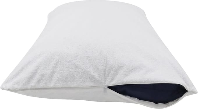 Mammoet Molton Kussensloop Willow 60 x 70 cm - waterafstotende coating - 45% katoen & 55% polyester - wit