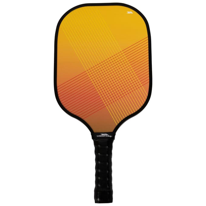 Trespass Morty Pickleball Peddel en Ballen Set (Oranje/zwart)